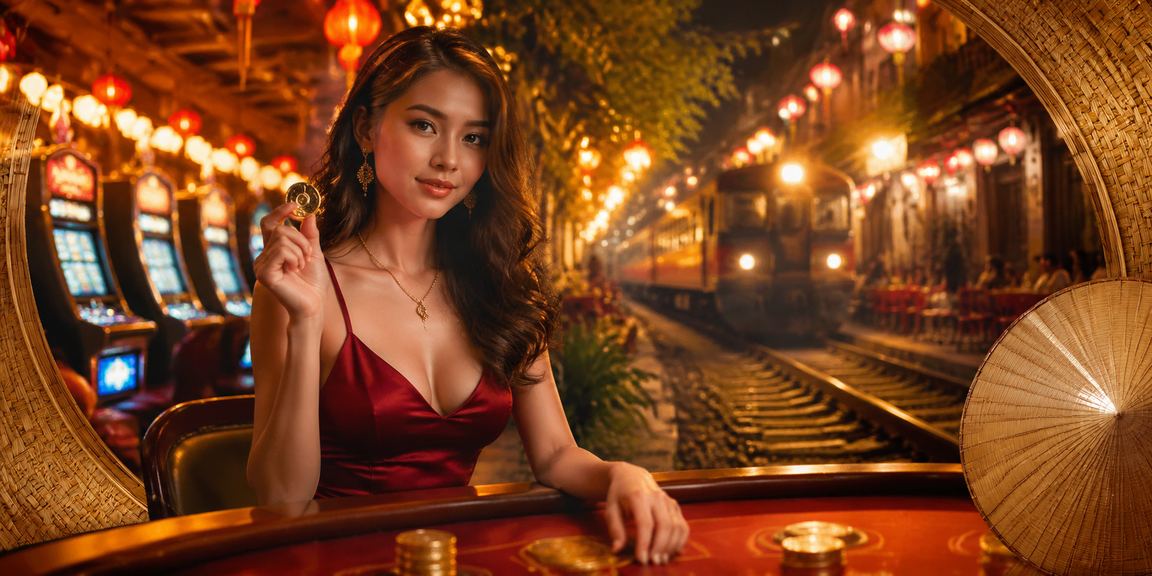 Hình ảnh Hà Nội với nón lá minh họa trò slots mới trên mobile