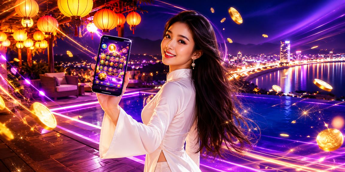 Người dùng xem ứng dụng giải trí tại Hội An trên điện thoại